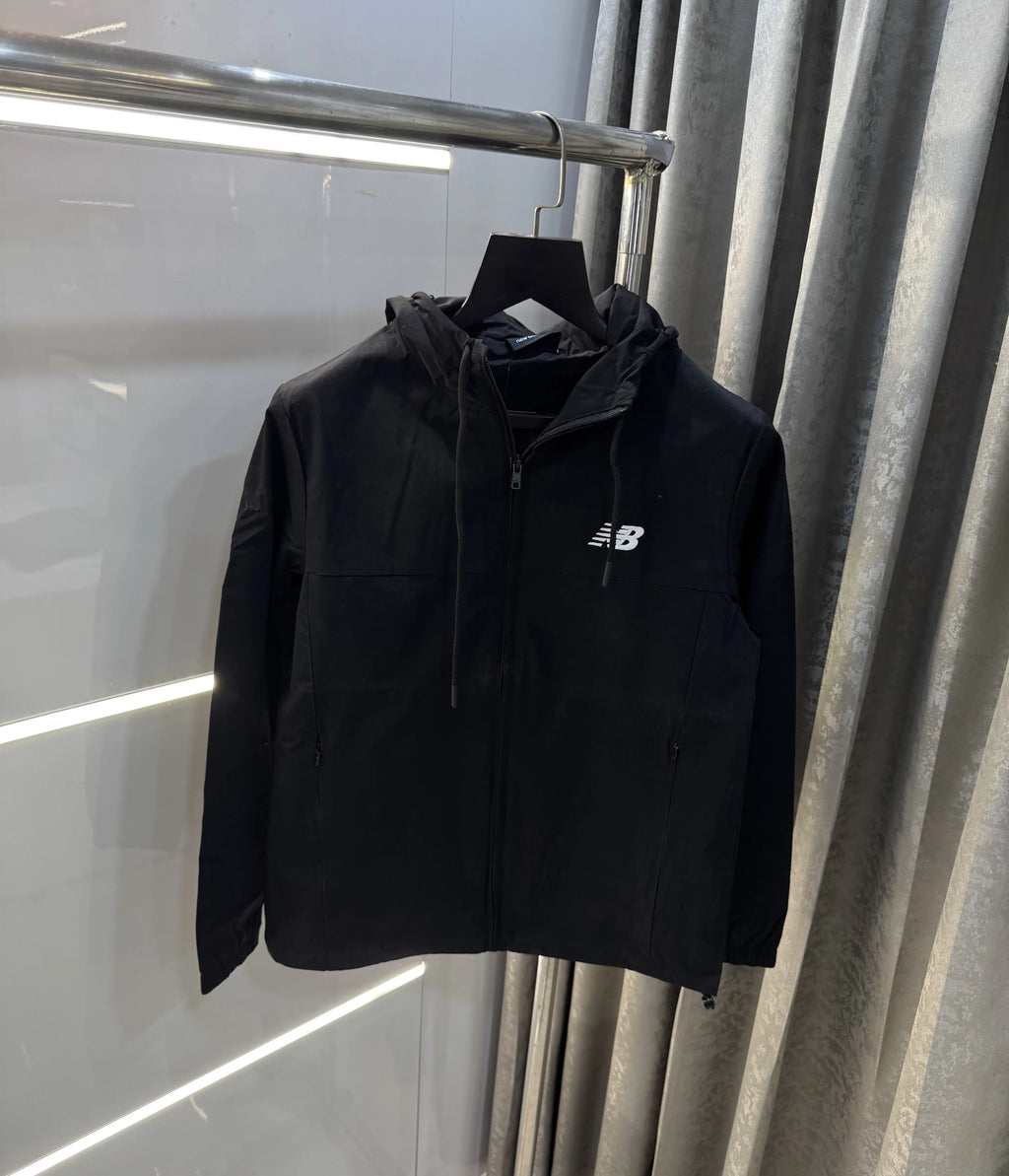 new Balance All Black Imported Premium Windbreaker Jacket