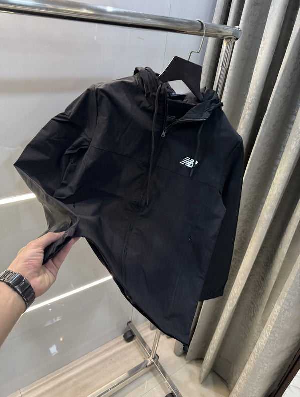 new Balance All Black Imported Premium Windbreaker Jacket
