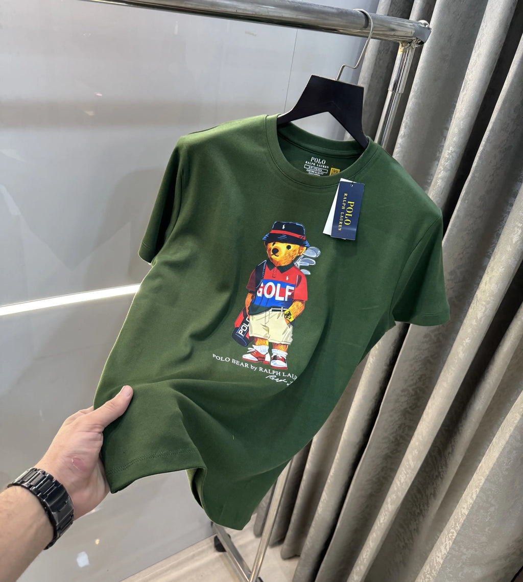 Ralp.h  Laure n Olive Teddy Logo Premium T-Shirt