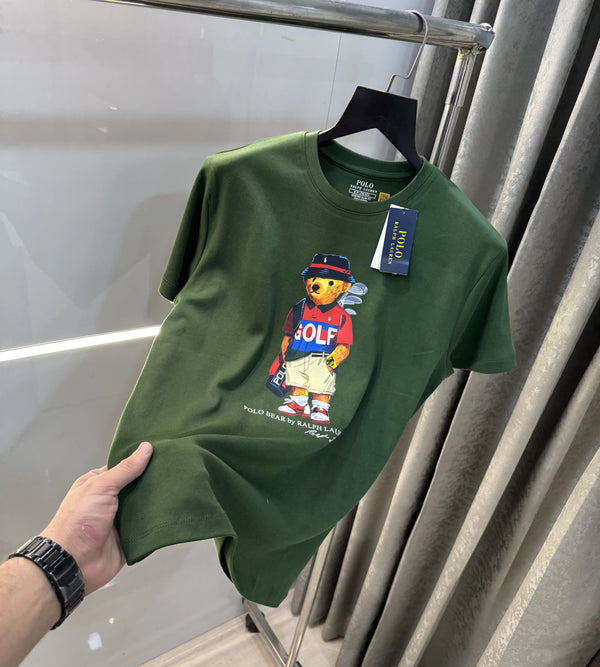 Ralp.h  Laure n Olive Teddy Logo Premium T-Shirt
