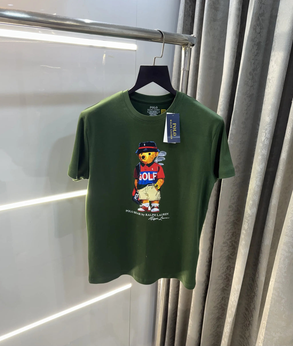 Ralp.h  Laure n Olive Teddy Logo Premium T-Shirt