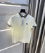 Lacost e Cream Embroidery Logo Premium Polo T-Shirt