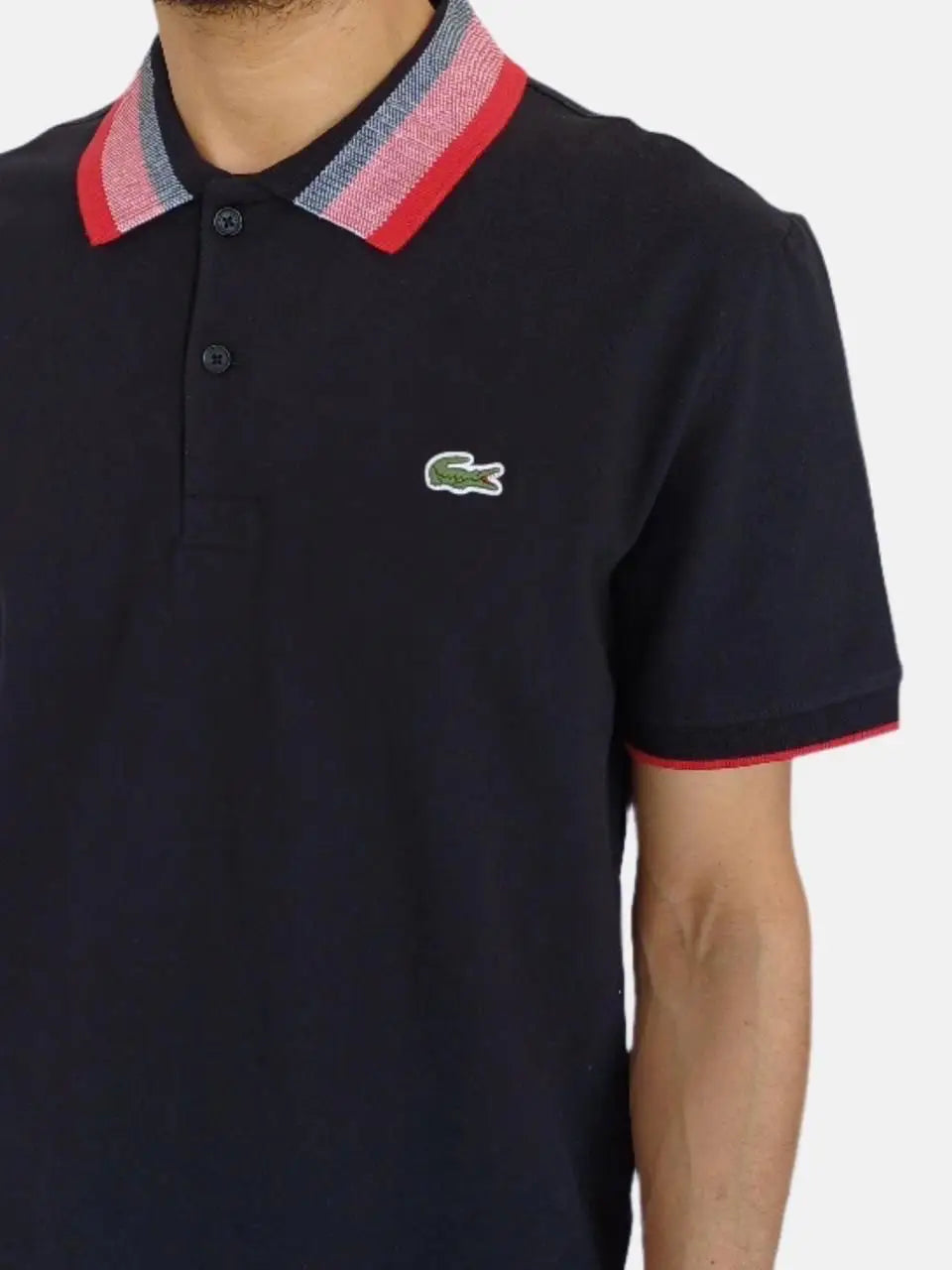 Lacost e Black Embroidery Logo Premium Polo T-Shirt Main image