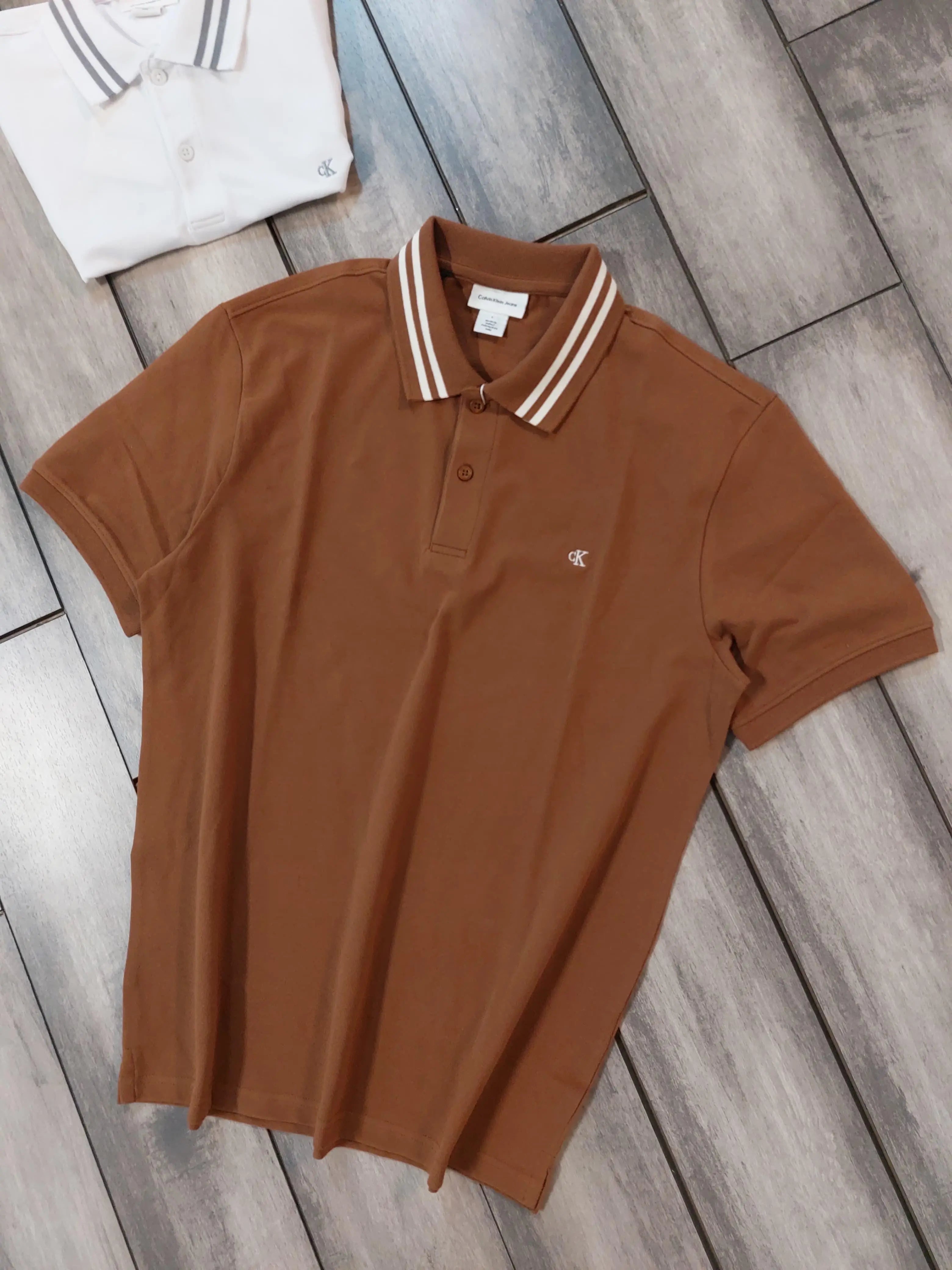 Calvin  Klein Brown Embroidery Logo Premium Polo T-Shirt Secondary image