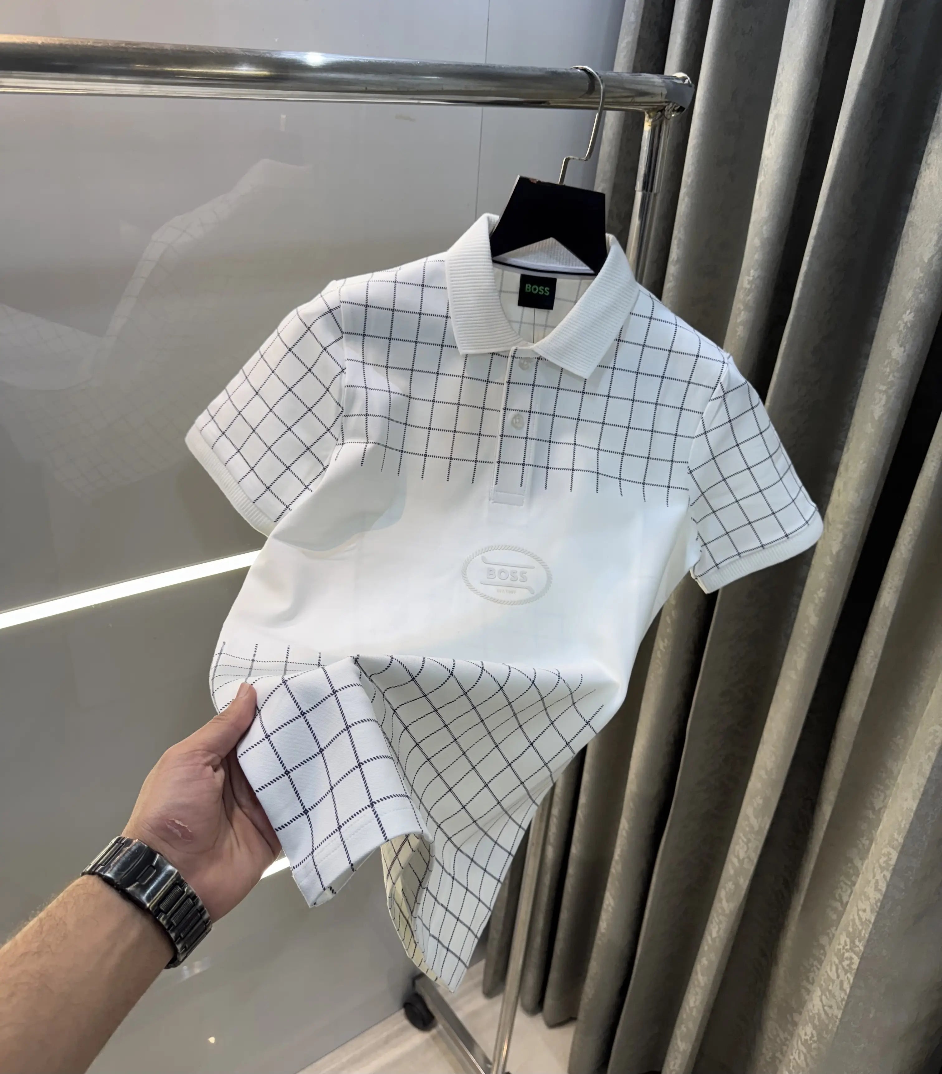 Hugo  Bos s White Logo Work Premium Polo T-Shirt Main image