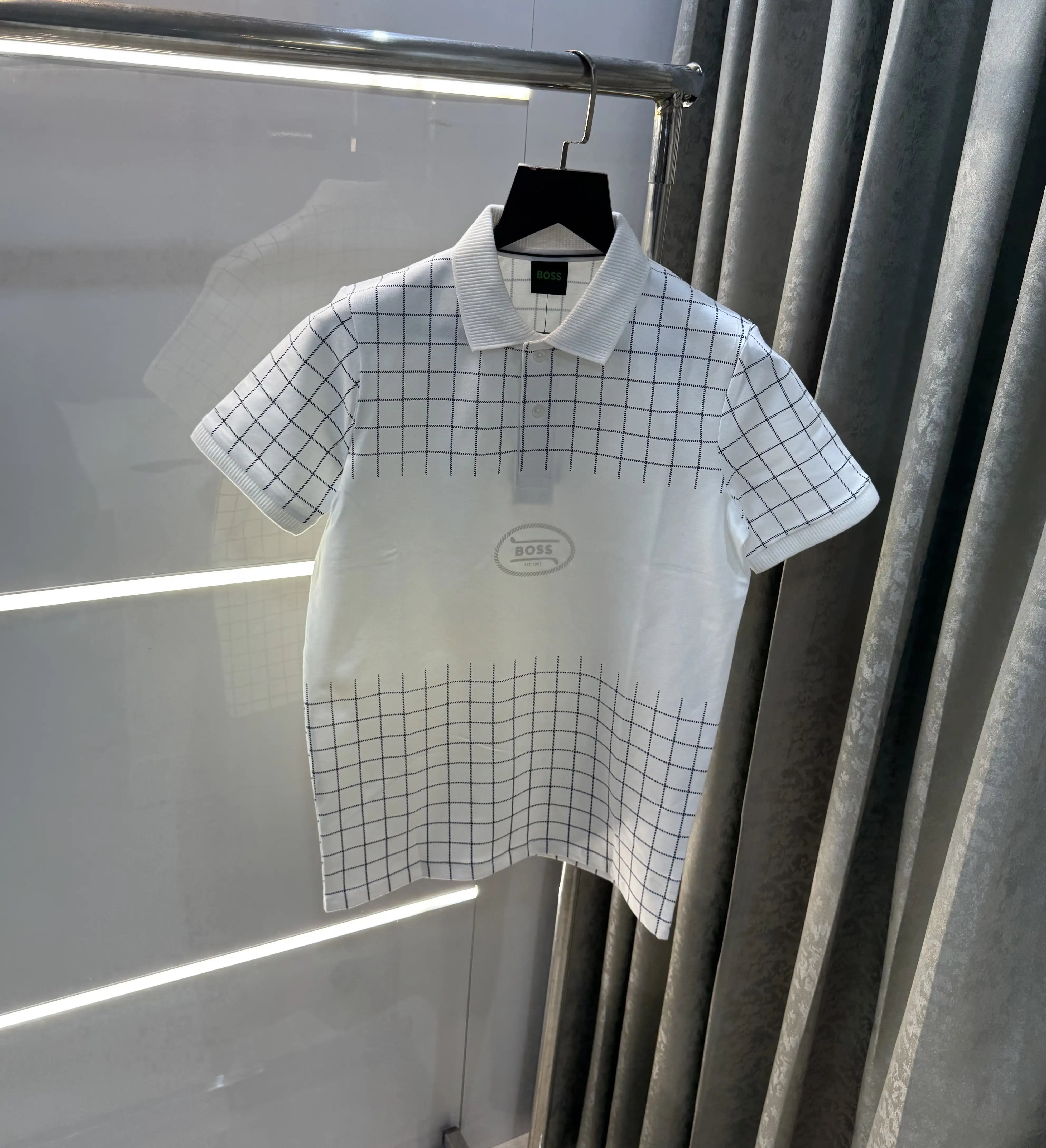 Hugo  Bos s White Logo Work Premium Polo T-Shirt Secondary image