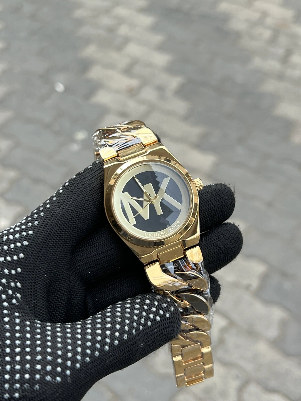 Micha_el Kors Ladies Gold Black