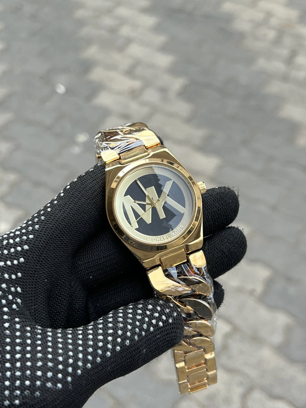 Micha_el Kors Ladies Gold Black