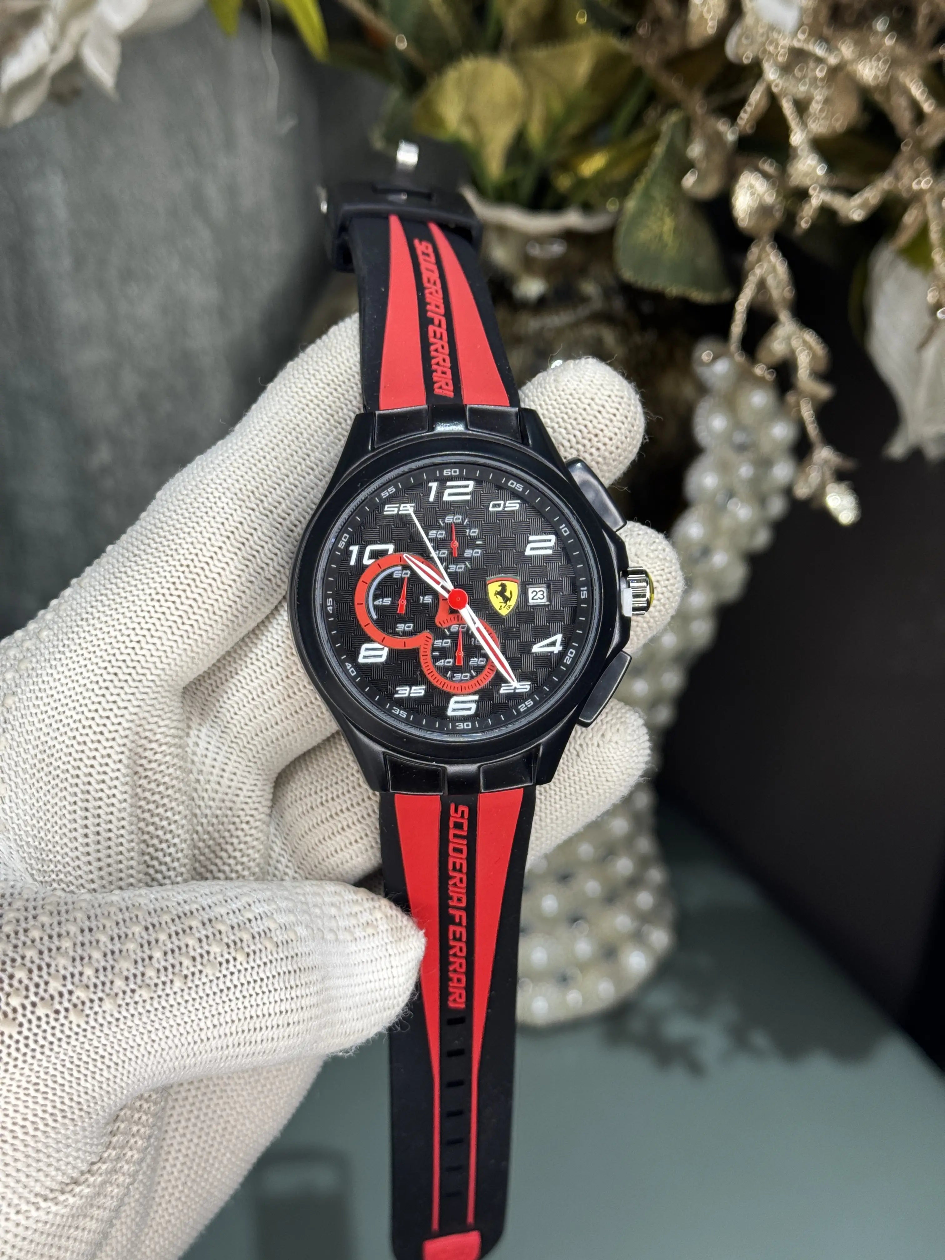 Ferrar i Race Day Red Sport Chronograph Watch