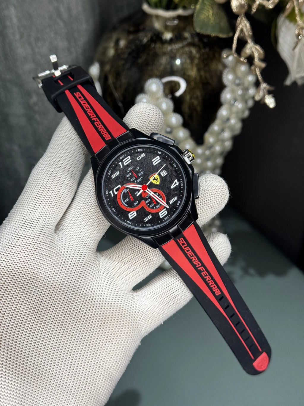 Ferrar i Race Day Red Sport Chronograph Watch