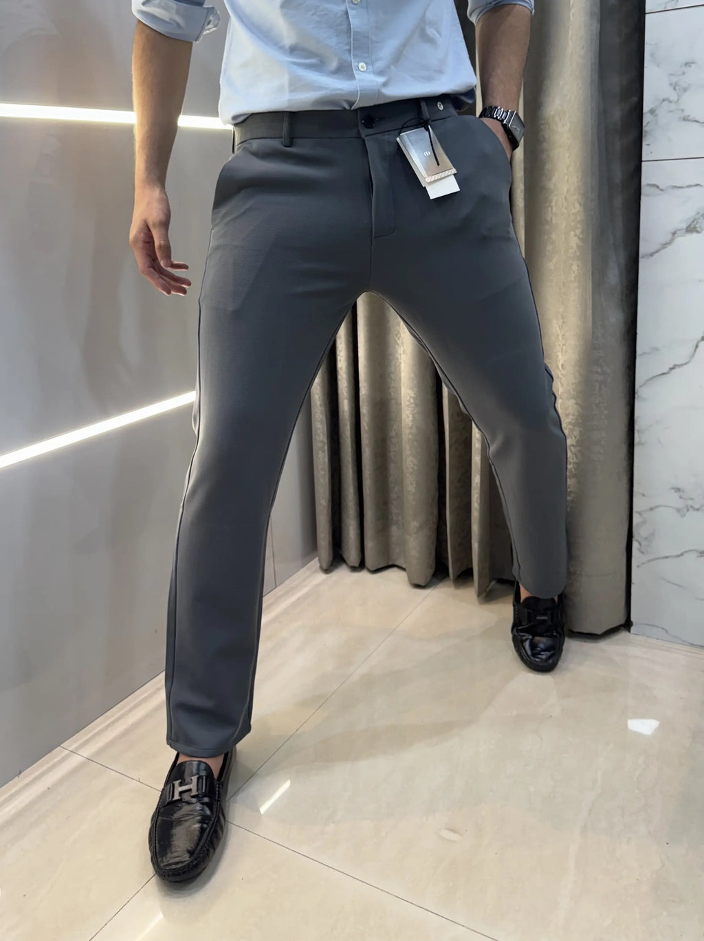 Christian Dio r Light Grey Premium imported trouser