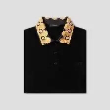 Ver_5ace Couture Black Logo Work Imported Polo T-Shirt Main image