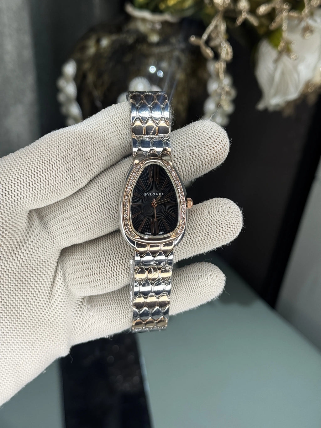 Bvlgari Dual Tone Black Premium Ladies Watch