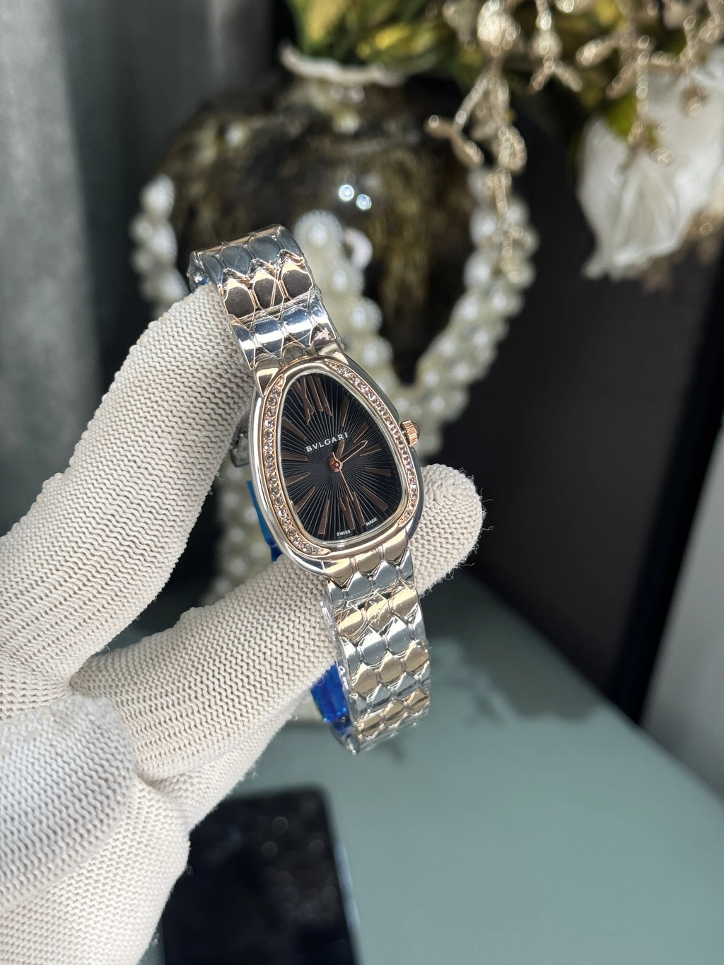 Bvlgari Dual Tone Black Premium Ladies Watch
