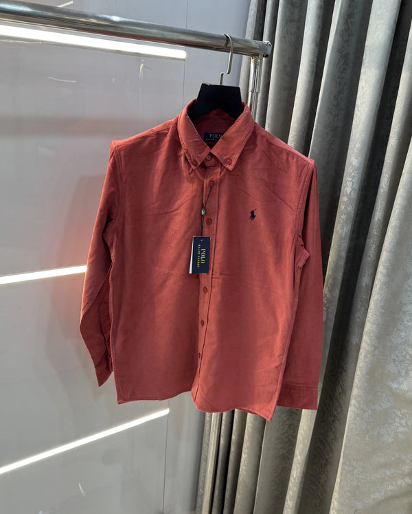 Ralph  Lauren Peach Embroidry Logo Premium Shirt