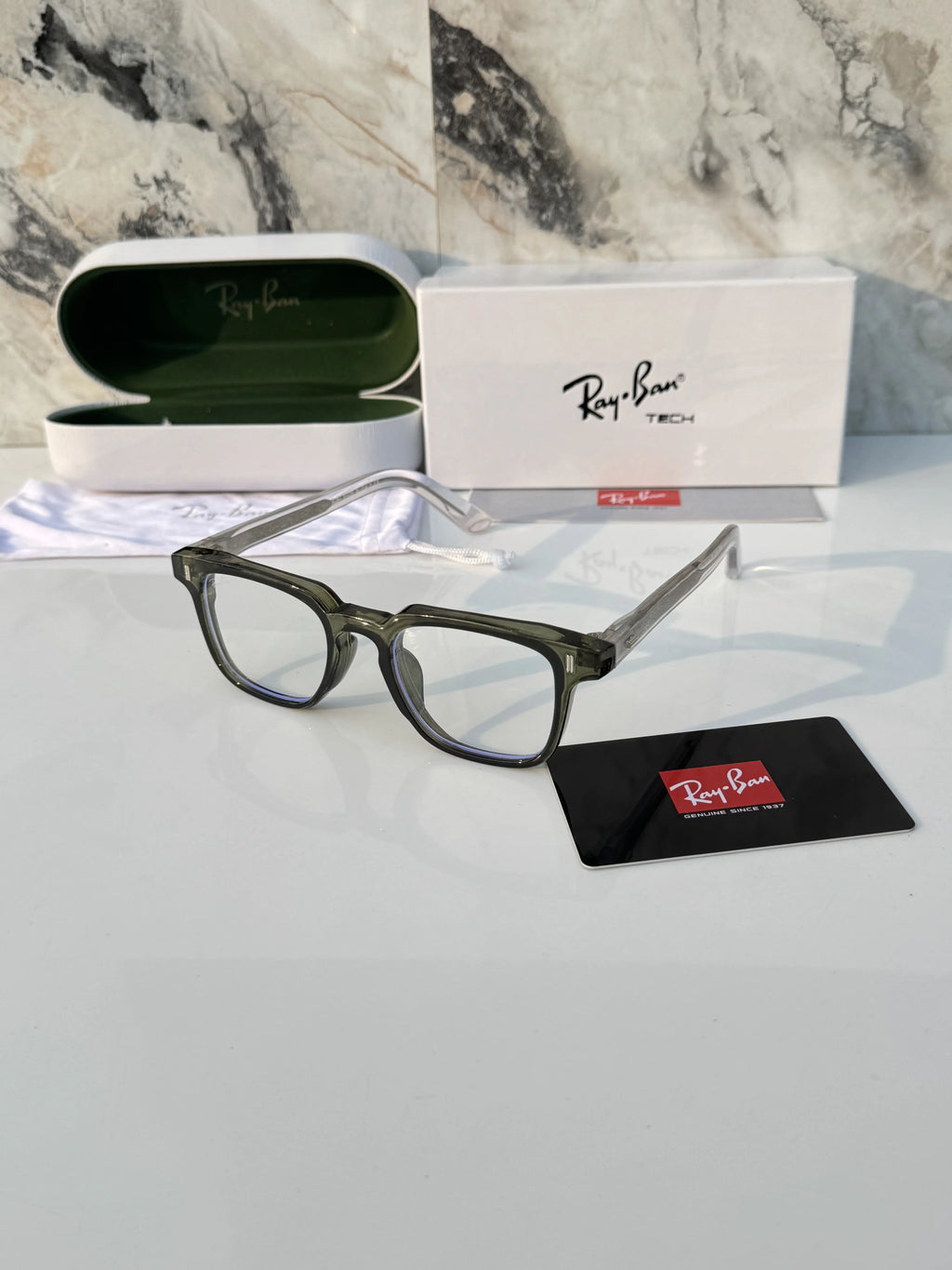 Rayban 1124 green plano