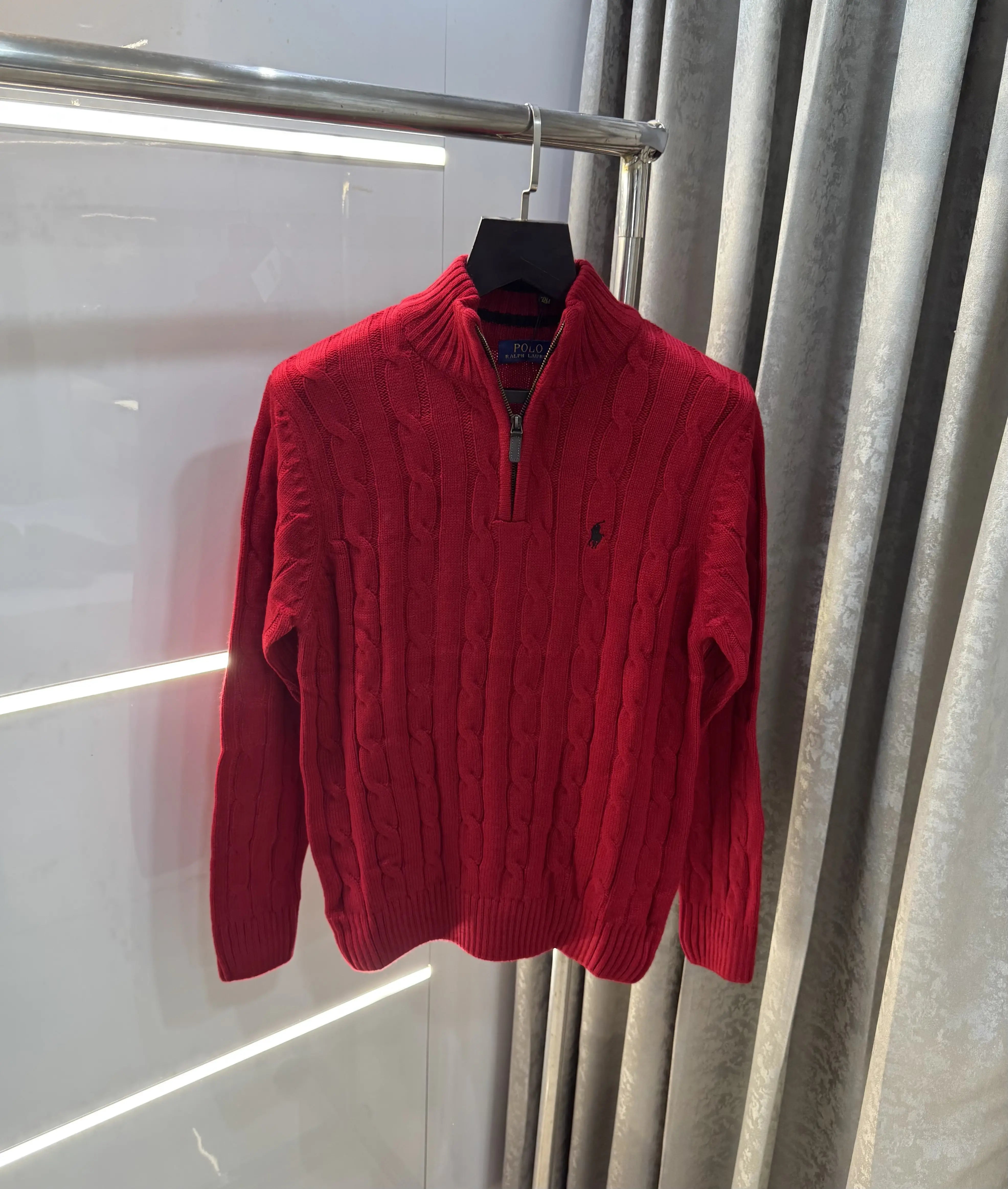 Ralph  Lauren Red Knitted Imported Pull Over Secondary image