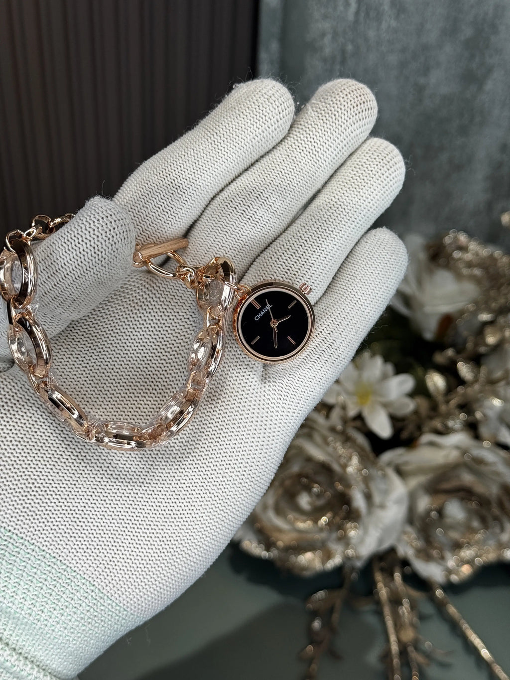 Chane l Bracelet Copper Black Premium Ladies Watch