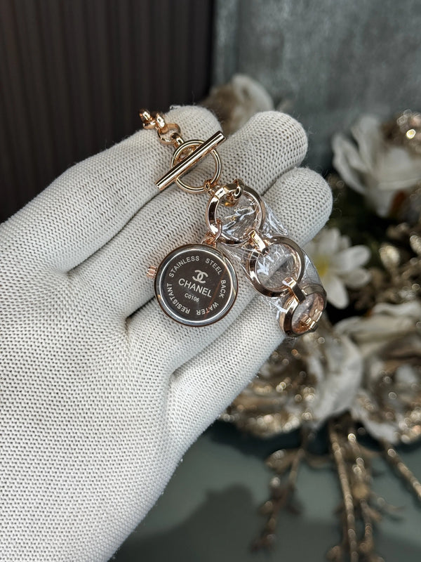 Chane l Bracelet Copper Black Premium Ladies Watch