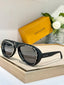 Louis Vuitto n All Black Pilot Sunglasses 8206