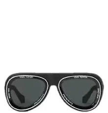 Louis Vuitto n All Black Pilot Sunglasses 8206