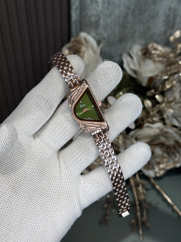Dio r Rose Gold Green Premium Ladies Watch