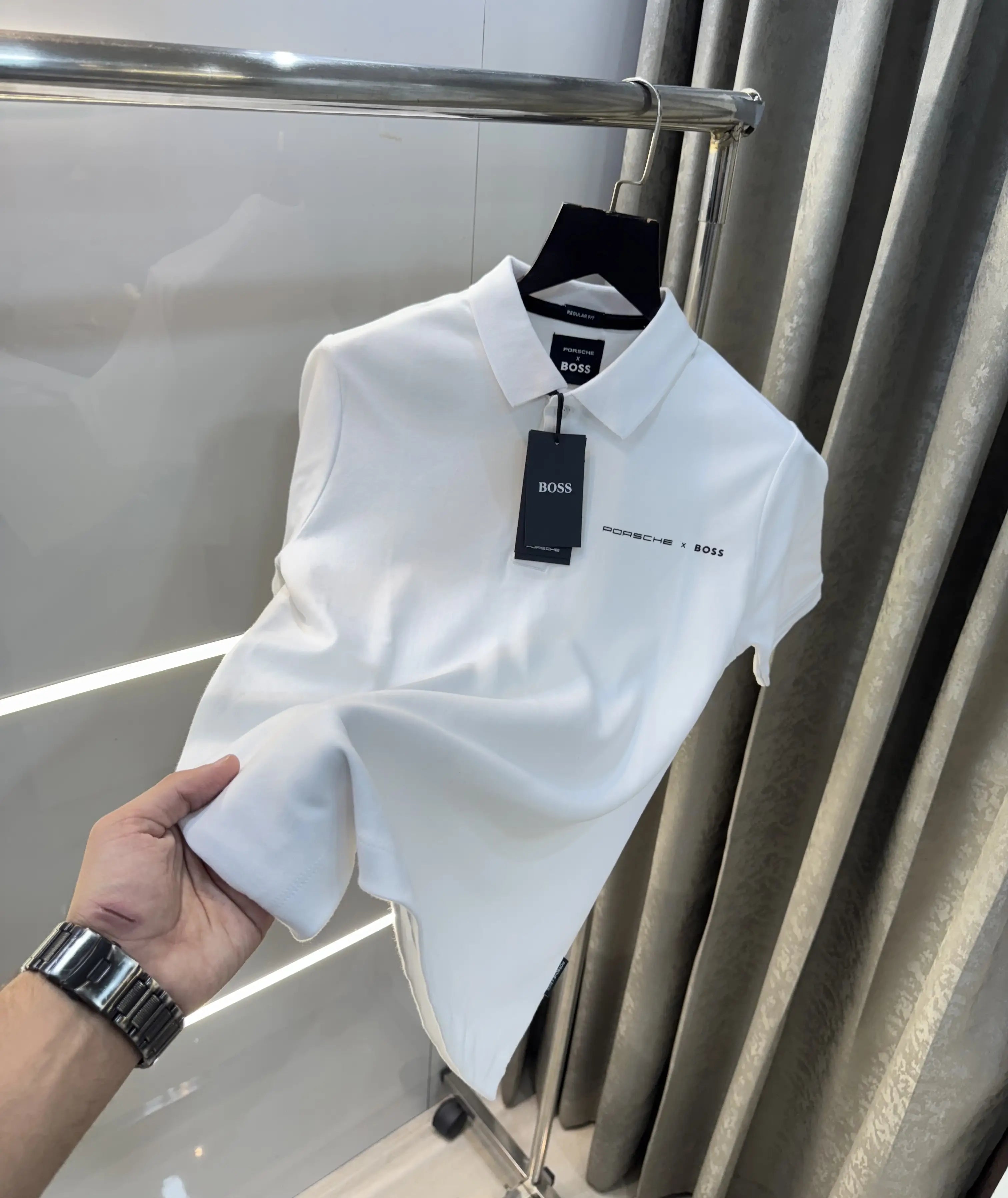 Hugo Boss White Porsch e Edition Premium Polo T-Shirt Secondary image