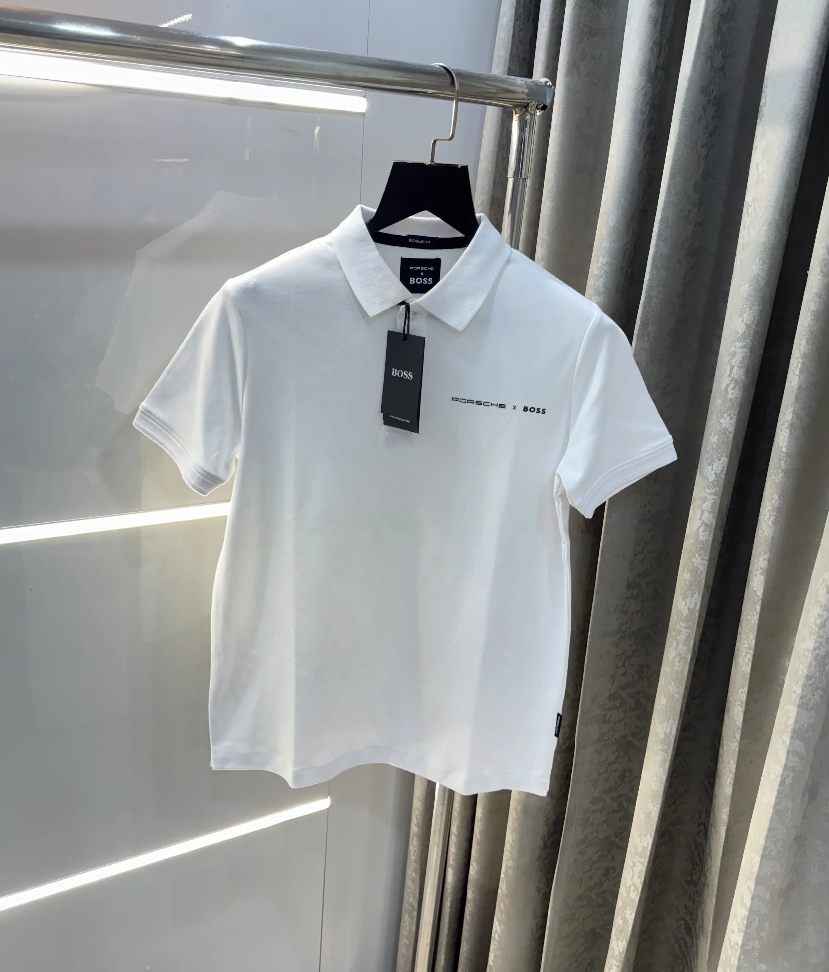 Hugo Boss White Porsch e Edition Premium Polo T-Shirt