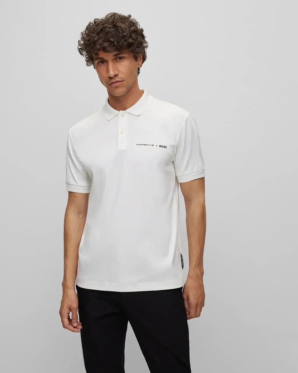 Hugo Boss White Porsch e Edition Premium Polo T-Shirt Main image