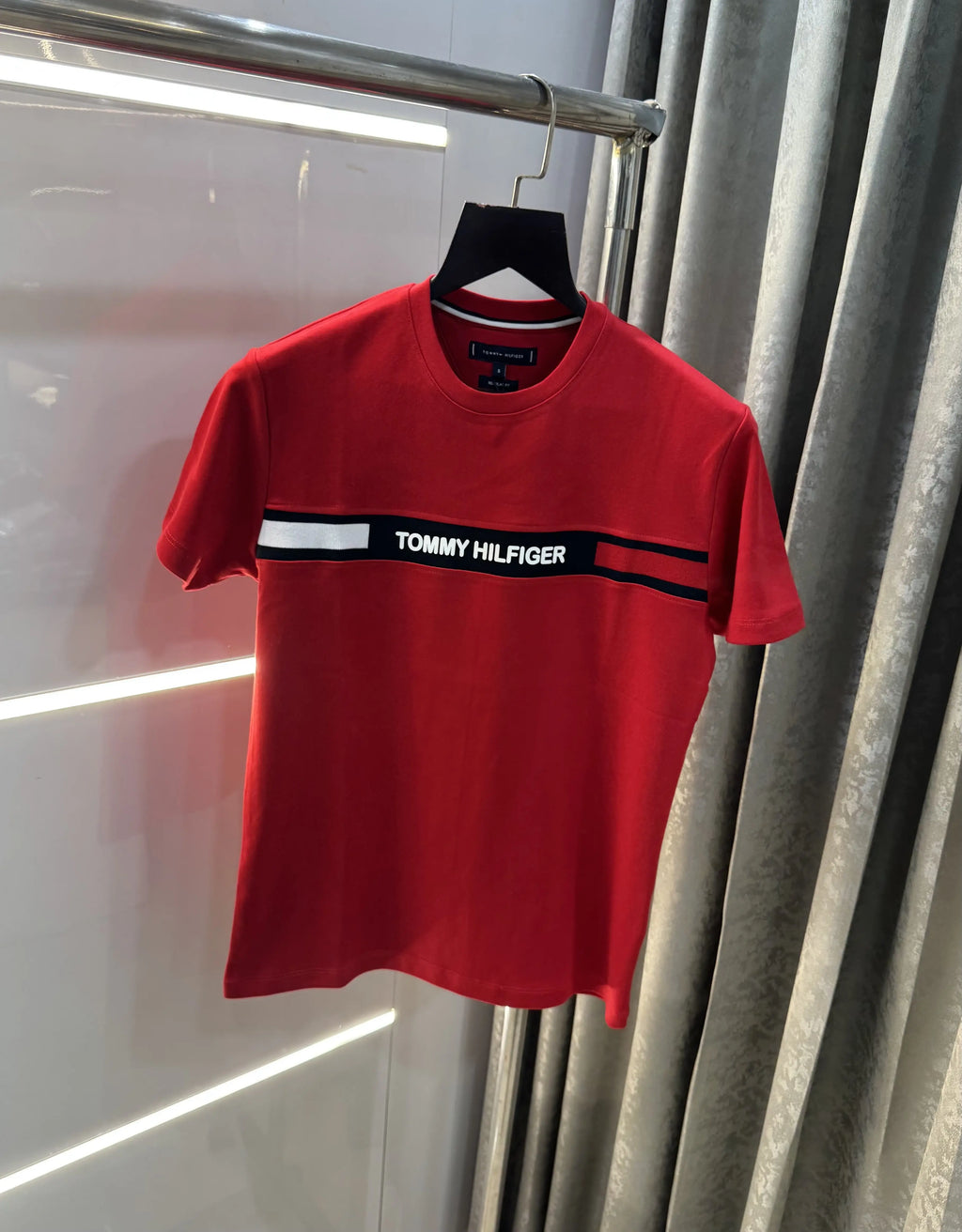 Tommy Hilfiger Red Logo Work Premium T-Shirt