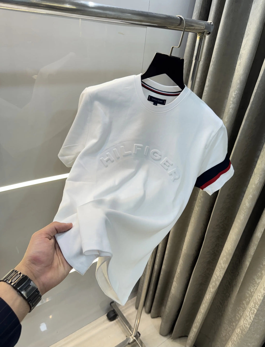 Tommy Hilfiger White Logo Work Premium T-Shirt