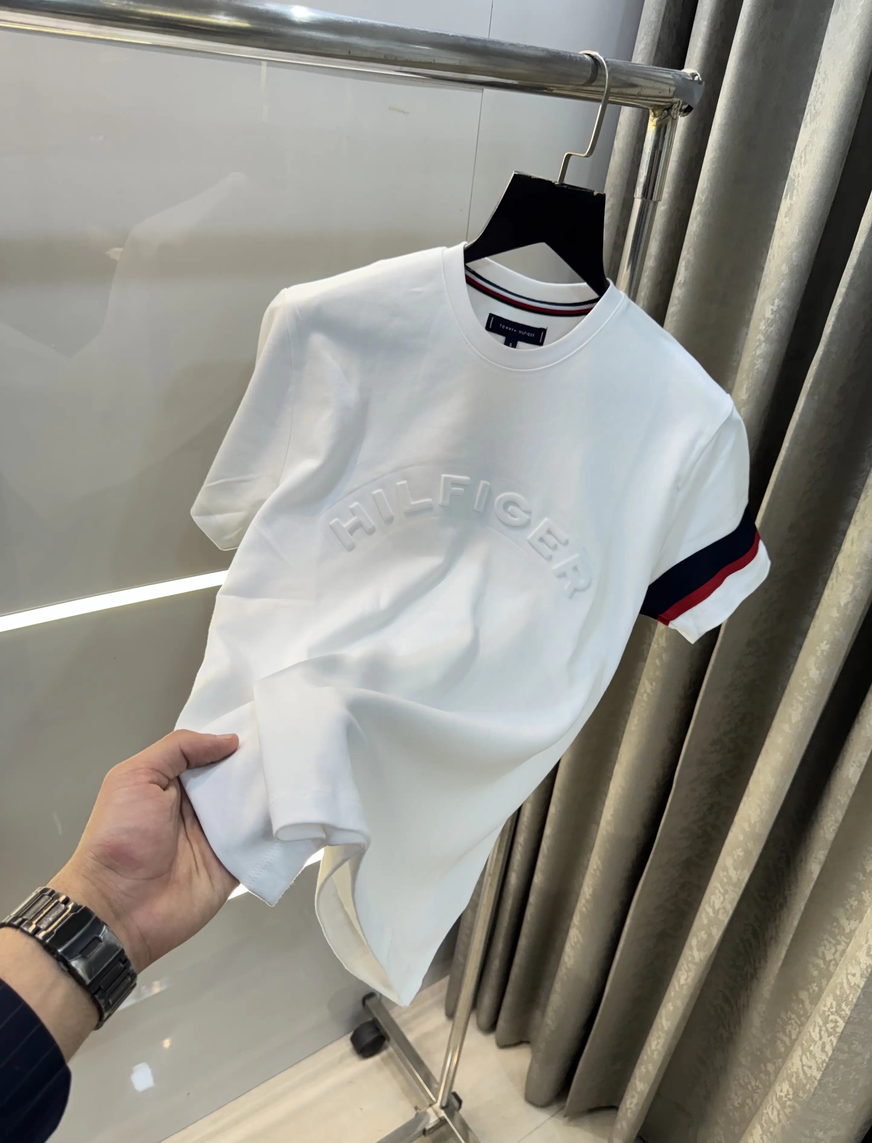 Tommy Hilfiger White Logo Work Premium T-Shirt