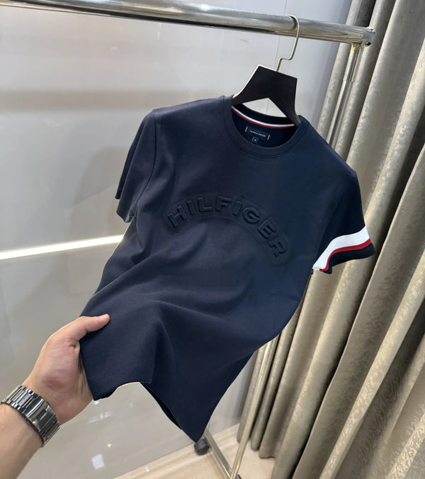 Tommy Hilfiger Navy Blue Logo Work Premium T-Shirt