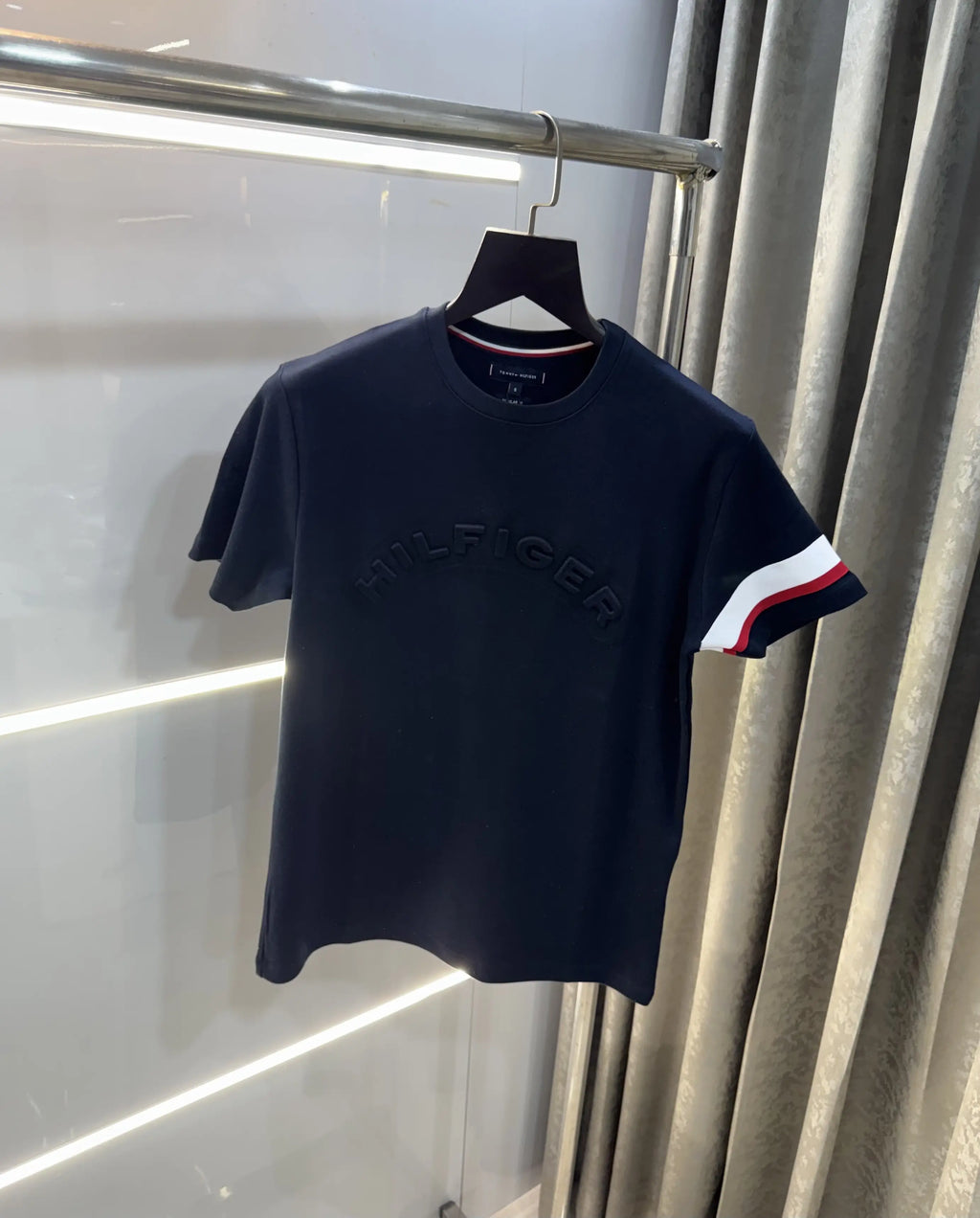 Tommy Hilfiger Navy Blue Logo Work Premium T-Shirt