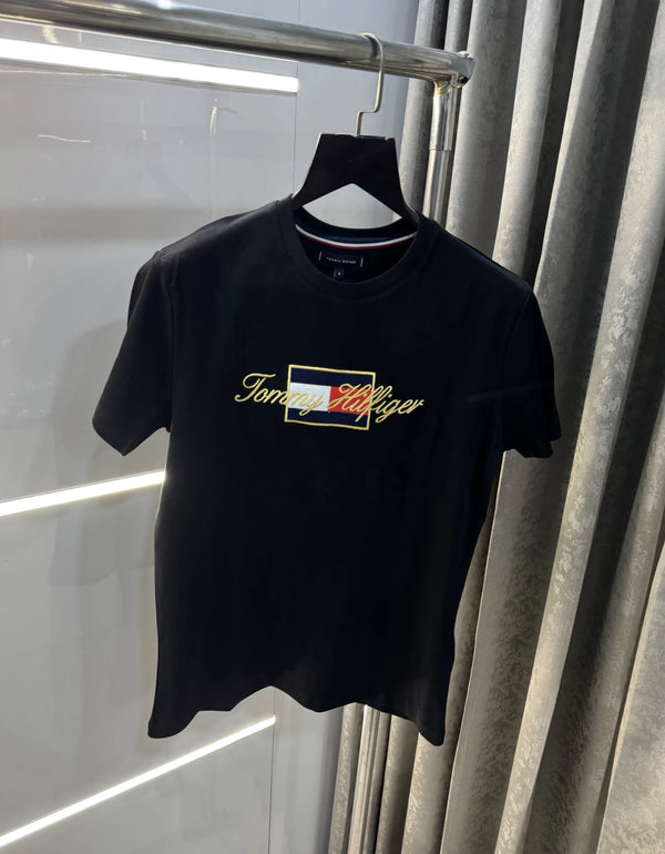 Tommy Hilfiger Black Logo Work Premium T-Shirt