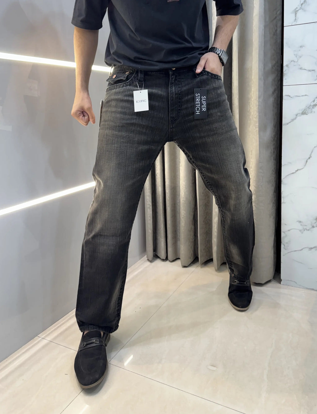 True Religion Carbon Black Premium Boot Cut Denim