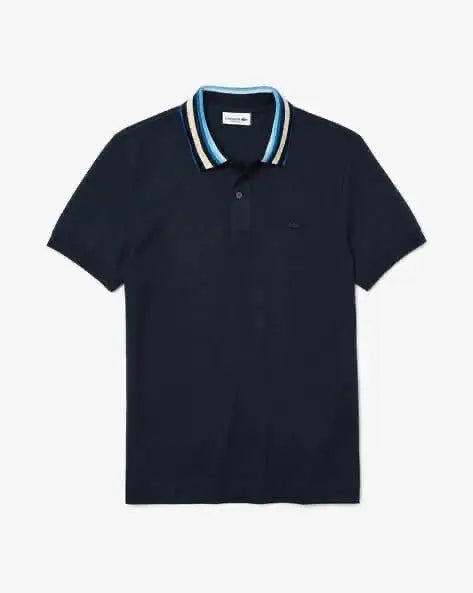 Lacost e Navy Blue Embroidery Logo Premium Polo T-Shirt Main image