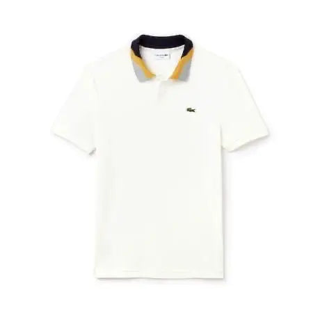 Lacost e Cream Embroidery Logo Premium Polo T-Shirt