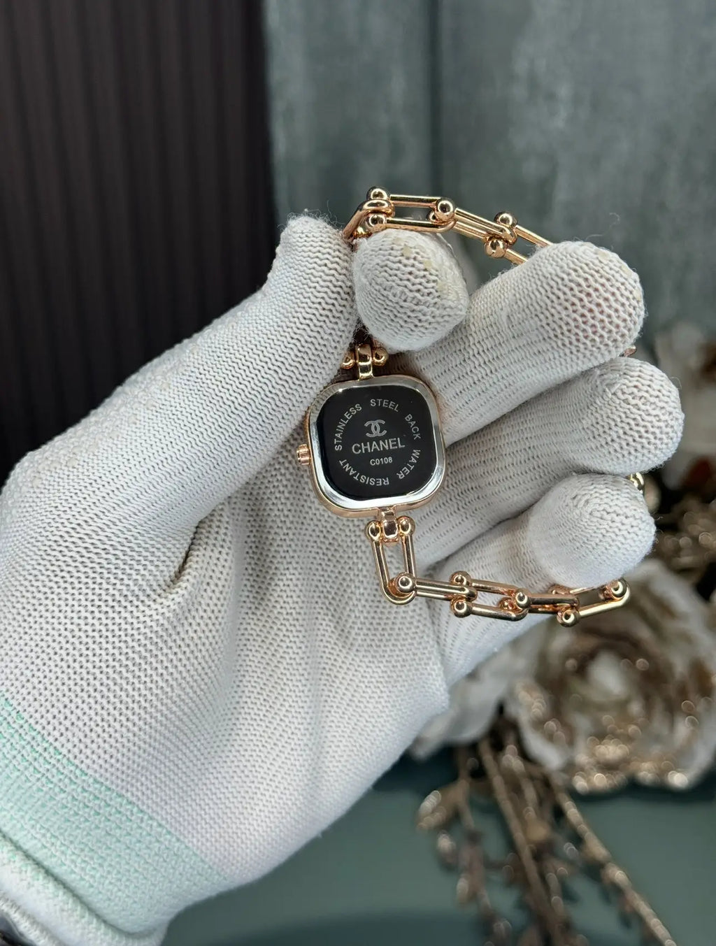 Chane l Diamond Cut Gold Pink Premium Watch