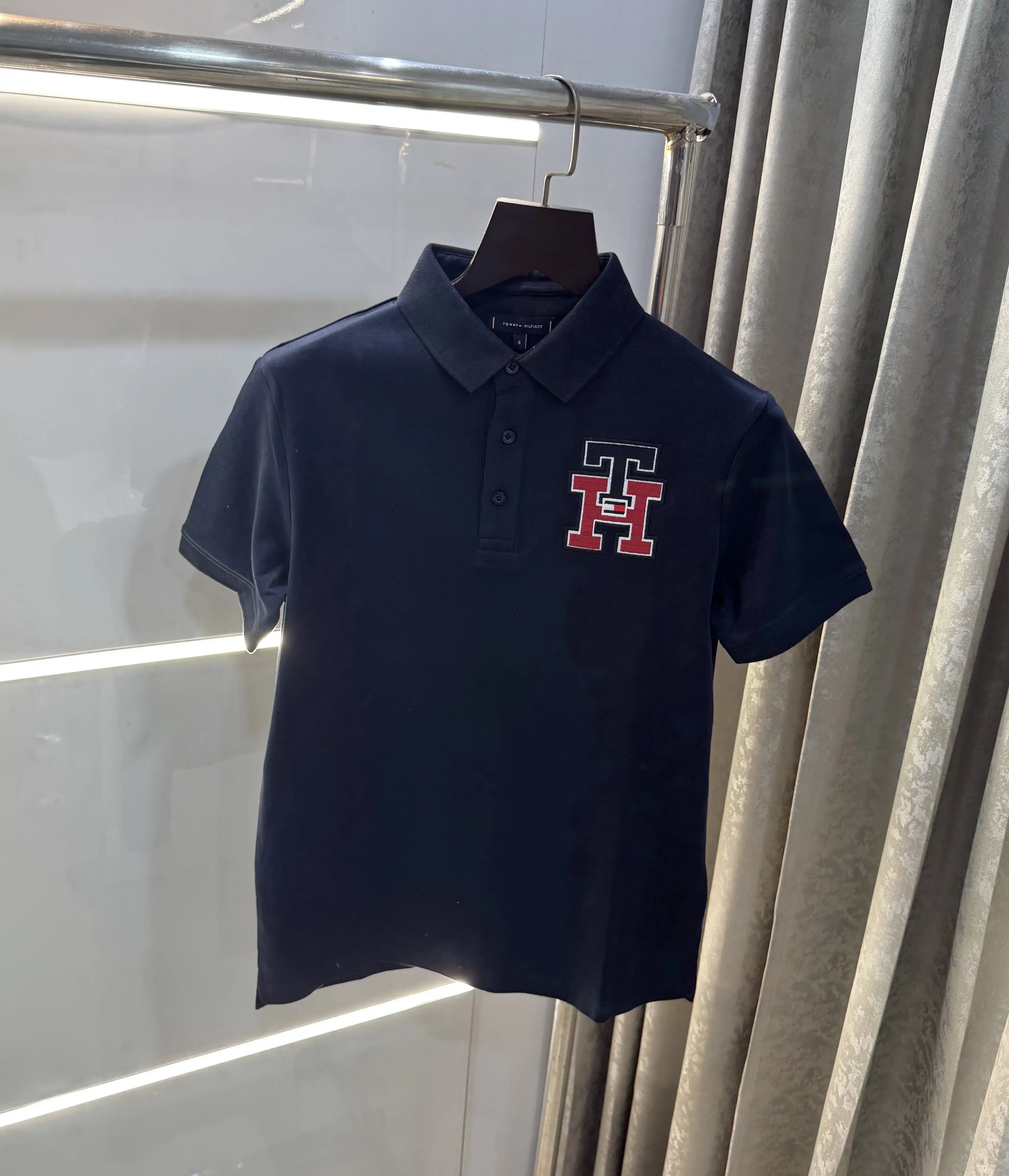 Tomm y Hilfiger Navy Blue Logo Work Premium Polo T-Shirt Secondary image