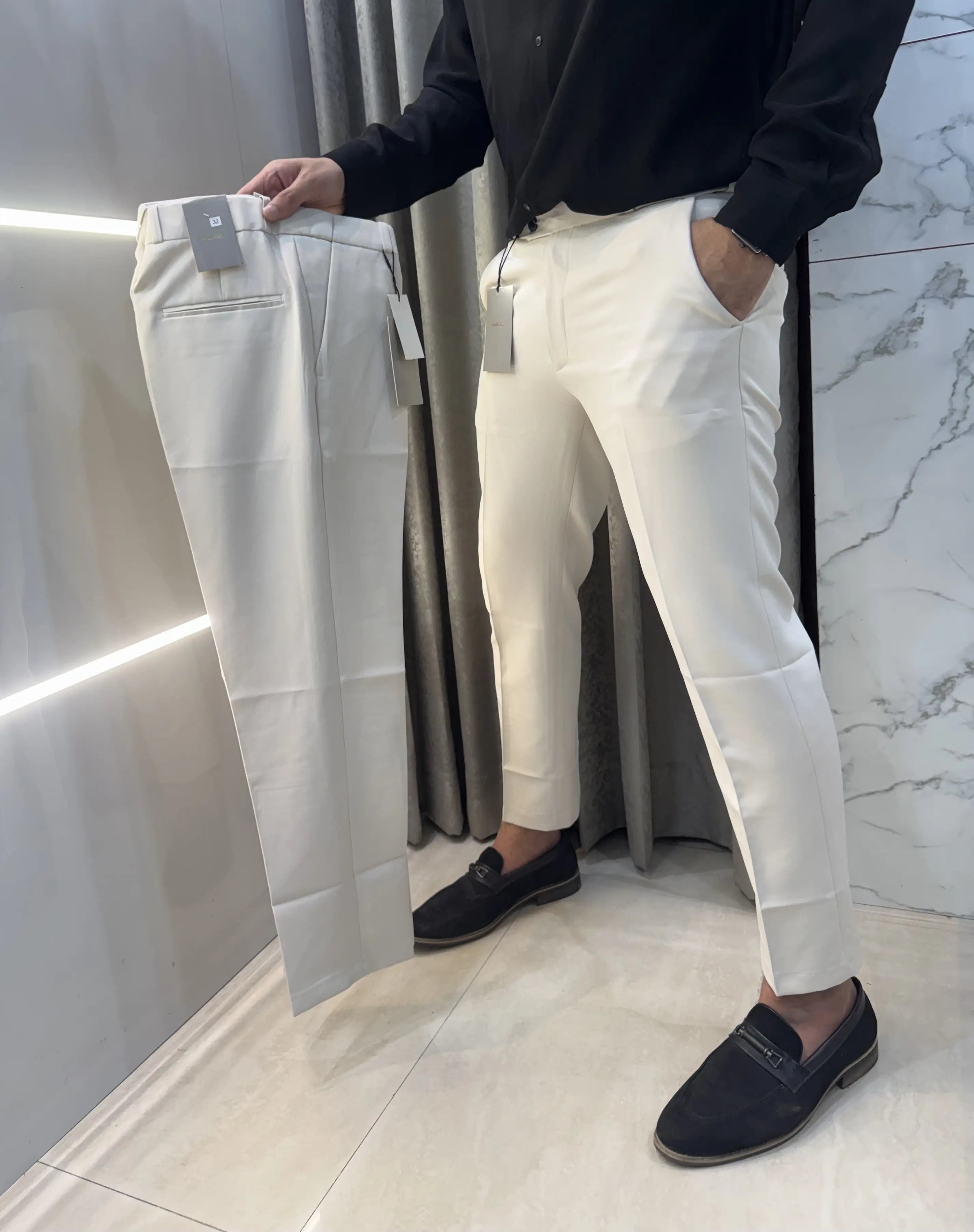 Tomford Cream Premium Imported Trouser