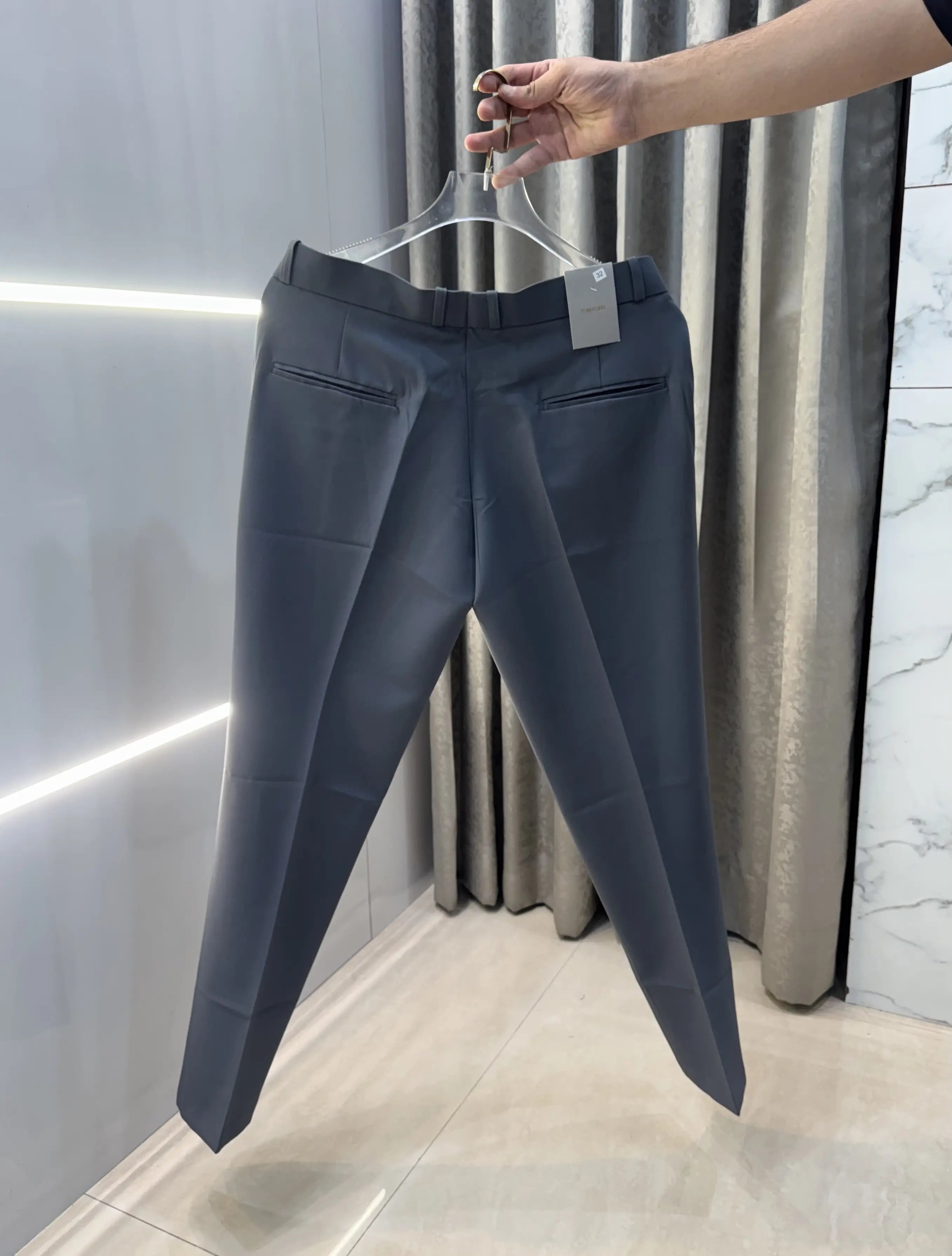 Tomford Dark Grey Premium Imported Trouser Secondary image