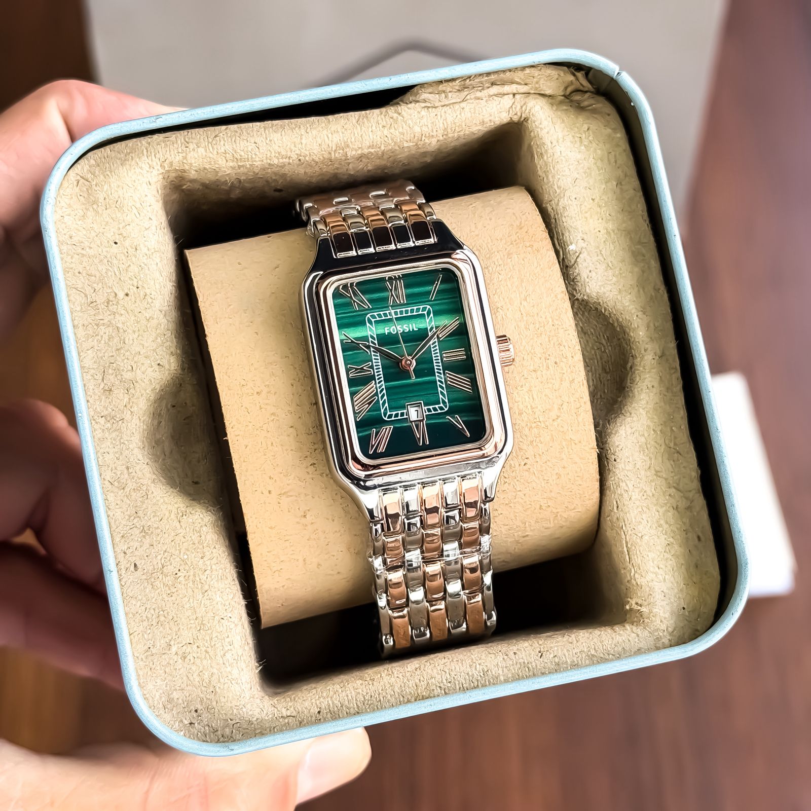 FOSSIL_LADIES_ROSE_TT_GREEN