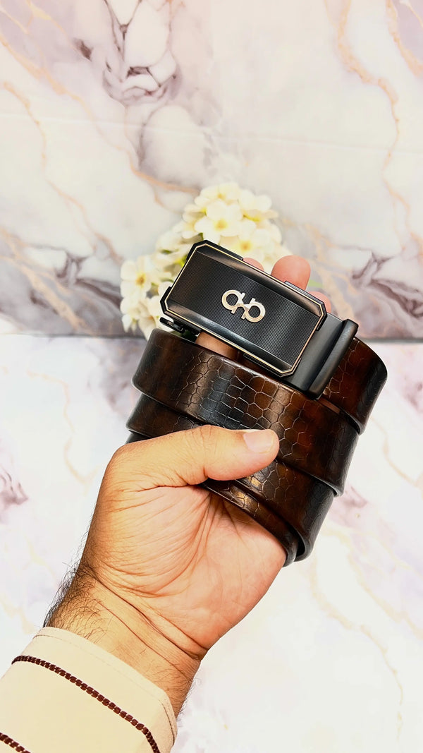 SF PREMIUM QUALITY AUTOLOCK IMPORTED BELT WITH BOX SF-101