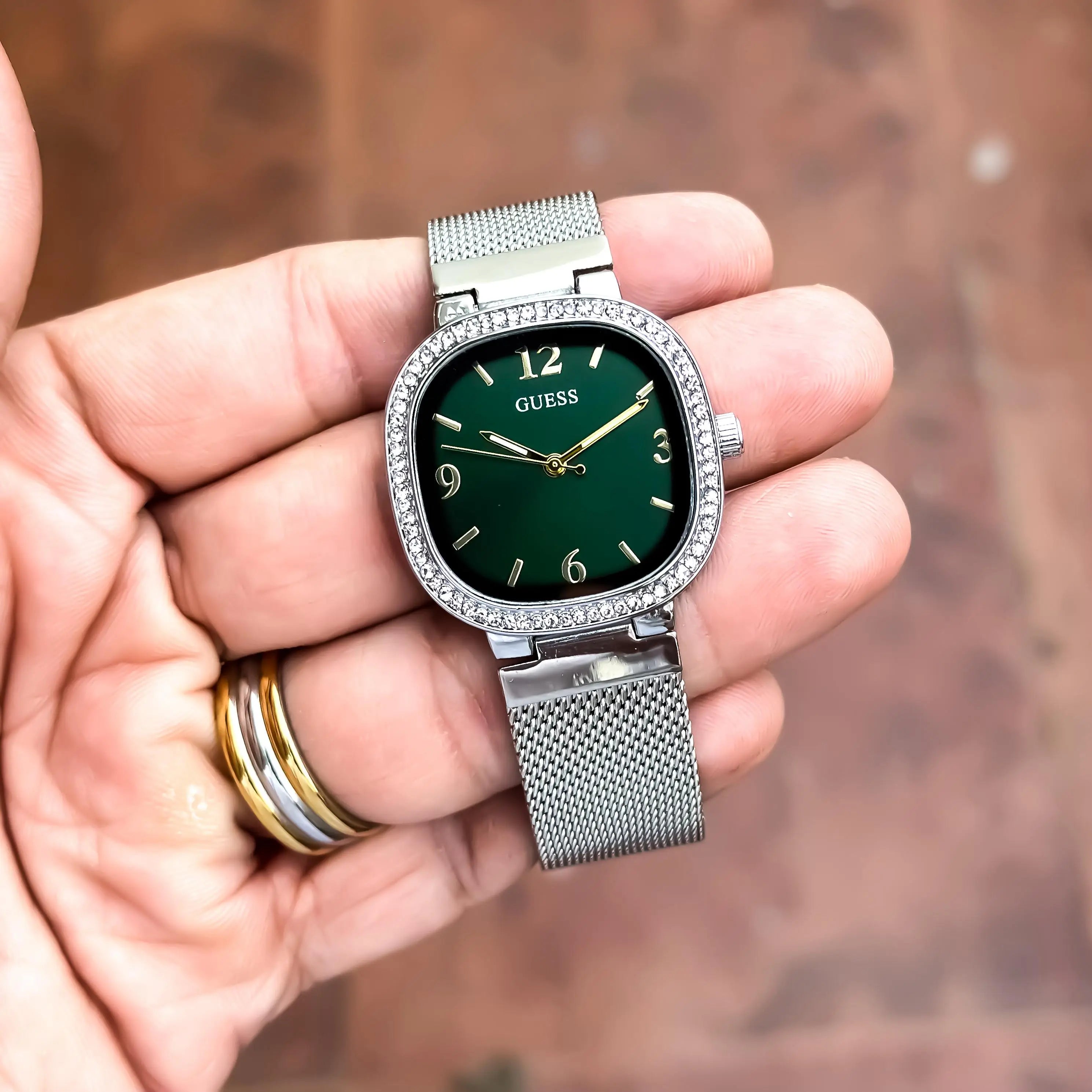 GUESS LADIES_SILVER_GREEN
