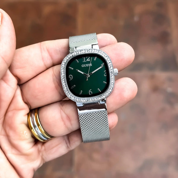 GUESS_LADIES_SILVER_GREEN