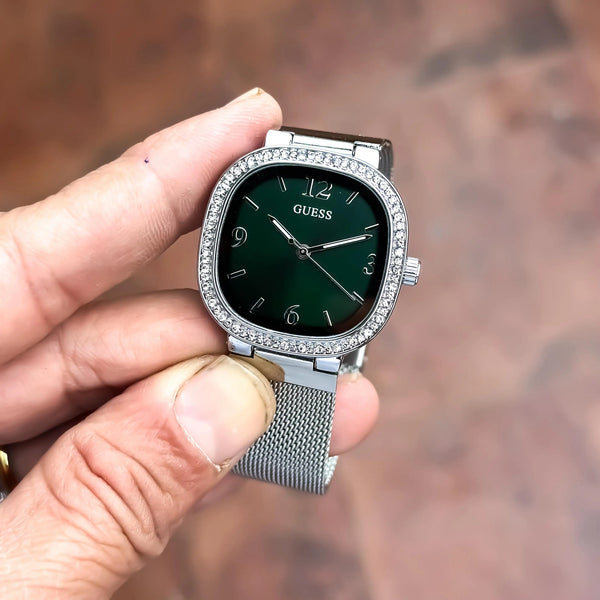 GUESS_LADIES_SILVER_GREEN