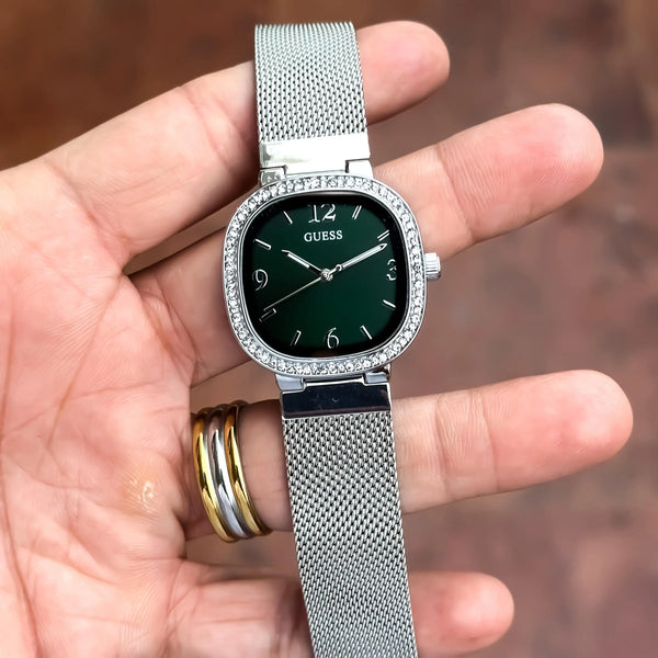 GUESS_LADIES_SILVER_GREEN