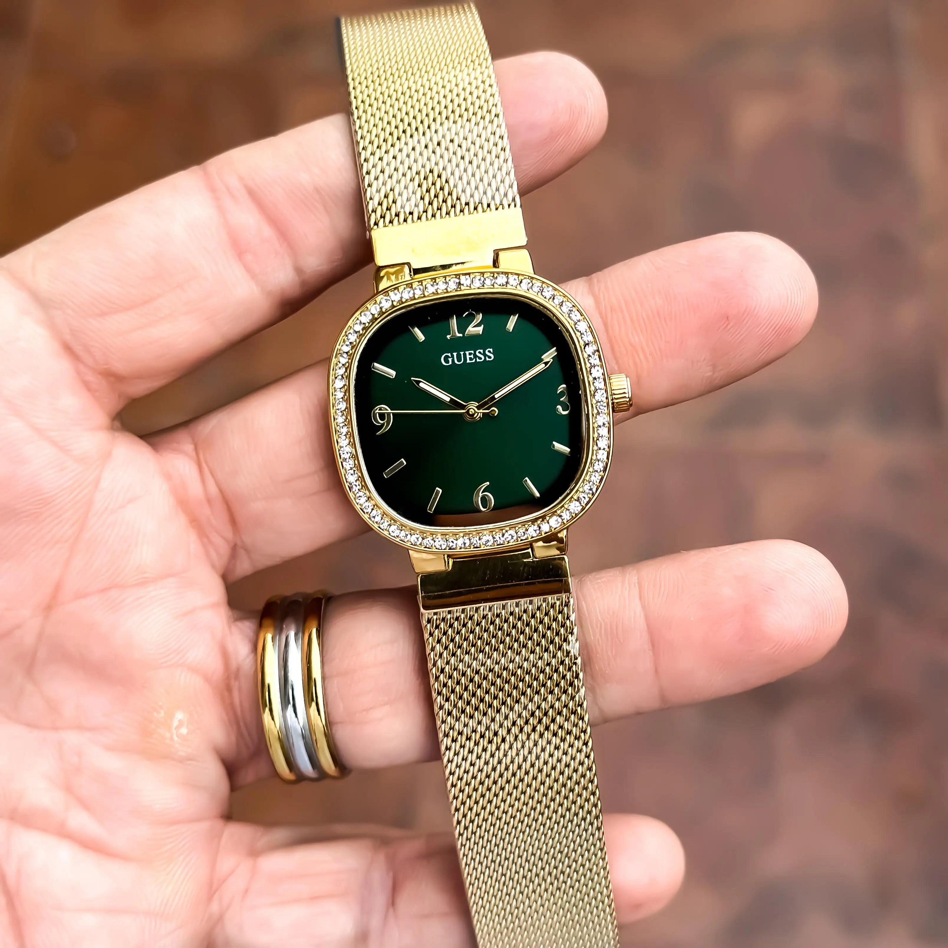 GUESS_LADIES_GOLD_GREEN