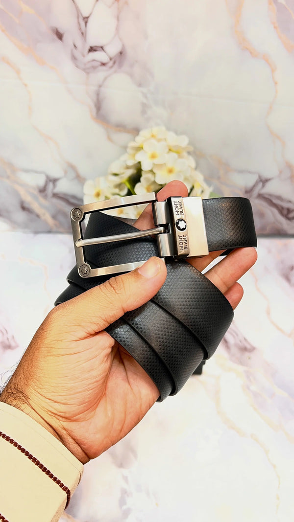 MONT_BLANC PREMIUM QUALITY IMPORTED REVERSIBLE BELT WITH OG BOX MB-805
